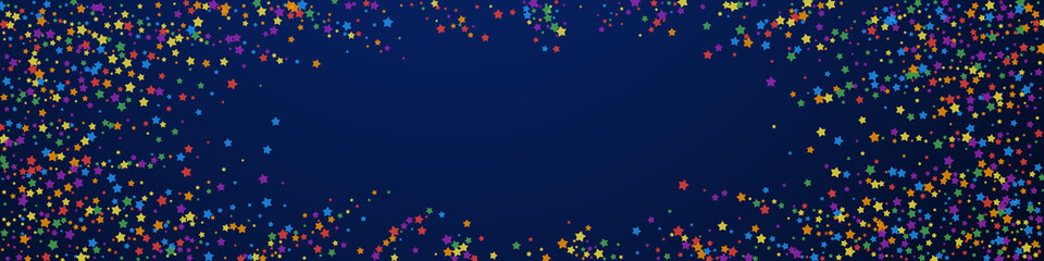 Fototapeta premium Festive outstanding confetti. Celebration stars. R