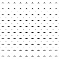 Fototapeta na wymiar Square seamless background pattern from black mother's day symbols are different sizes and opacity. The pattern is evenly filled. Vector illustration on white background