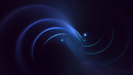 3D rendering abstract multicolor fractal light background