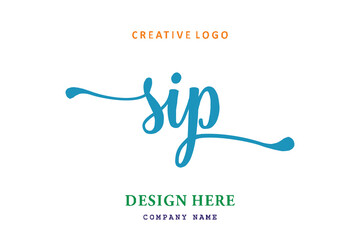 SIP lettering logo is simple, easy to understand and authoritative