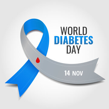 Vector Illustration of  World Diabetes Day.

