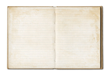 Vintage blank open notebook - 462555585