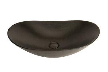 sink, bowl, brown color, plumbing on isolated white background 