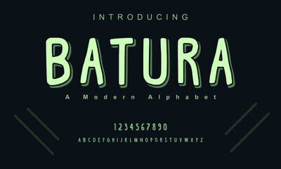 Abstract digital modern alphabet Batura fonts. Typography technology electronic dance music future creative font. vector illustration