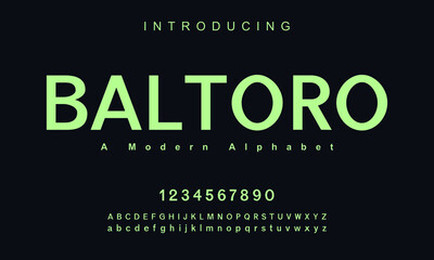 Abstract digital modern alphabet baltoro fonts. Typography technology electronic dance music future creative font. vector illustration