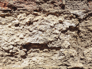 Old plaster on the wall.