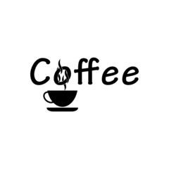 Coffee logo isolated on white background