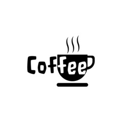 Coffee logo isolated on white background