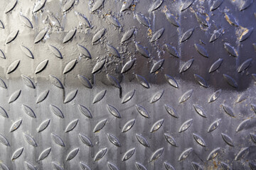 Non-slip embossed metal