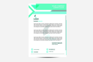 Modern business letterhead template design_ flyer design template _ brochure design vector template 