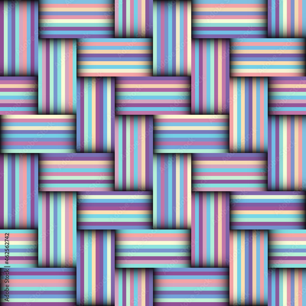 Poster Patchwork textile pattern. Seamless quilting design background.