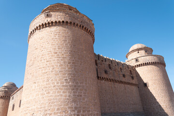 Diferentes vistas del castillo de la Calahorra en Granada (España)