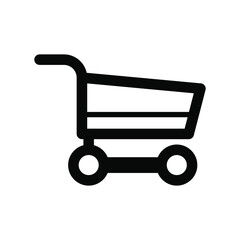 E-Commerce. Vector illustration of E-commerce icon, menu sign for payment via digital wallet. Isolated on a blank background which can be edited and changed colors.