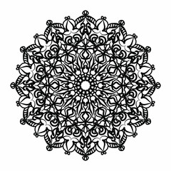 Vector round abstract circle. Mandala style