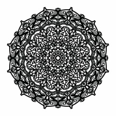 Vector round abstract circle. Mandala style
