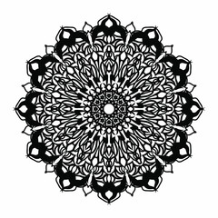 Vector round abstract circle. Mandala style