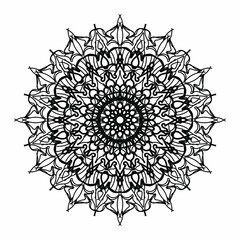 Vector round abstract circle. Mandala style