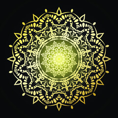 Vector round abstract circle. Mandala style