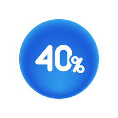 40% - Sticker