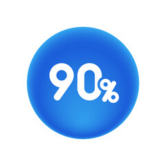 90% - Sticker
