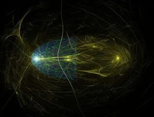 Imaginatory fractal abstract background Image