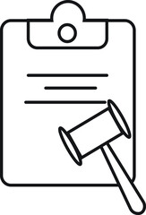 Agreement icon. Contract and signature, pact, accord, convention symbol. Flat illustration