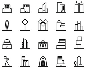 City vector on white background.
