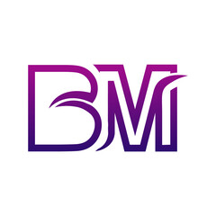 Creative BM logo icon design