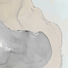 Alcohol Ink Painting. Art Flow Elegant Print. Mix