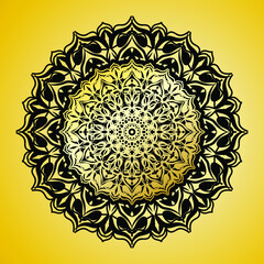 Vector round abstract circle. Mandala style