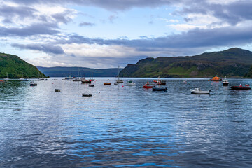 Fototapeta na wymiar Portree Harbour, Isle of Skye