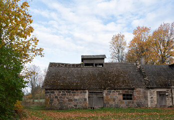 old farm in autumn