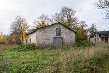 old farm in autumn