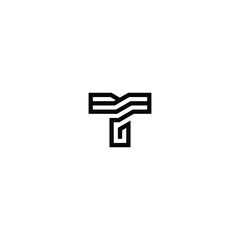 gr latter vector logo abstrack