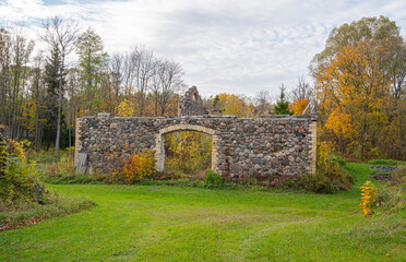 stone ruins of maison