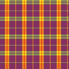 Obraz premium Rainbow Plaid Tartan Checkered Seamless Pattern