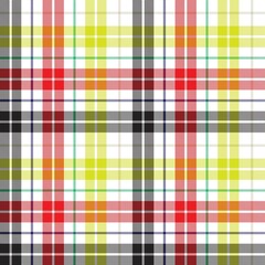 Rainbow Plaid Tartan Checkered Seamless Pattern