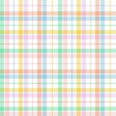 Rainbow Pastel Plaid textured Seamless Pattern