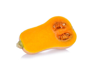 butternut half isolated on white background