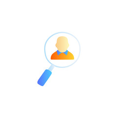 find man icon in gradient color style