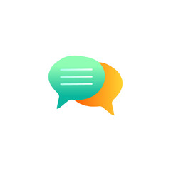 Chatting icon in gradient color style