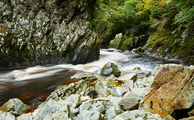 Conwy Falls in full flow