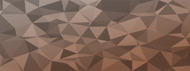 low poly abstract background. dark natural colors chaotic triangles of variable size and rotation. Minimalist layout for business card landing page wallpaper website brochure. Trendy vector eps10