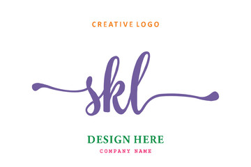 SKL lettering logo is simple, easy to understand and authoritative