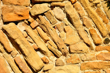 old wall of an abbey in Germany