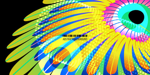 Geometric colorful abstract background vector template