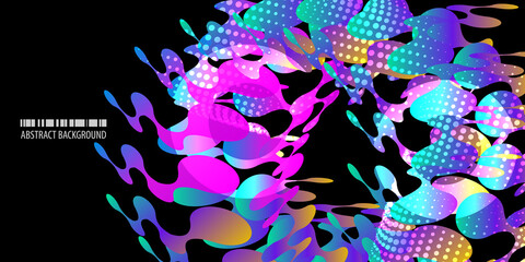 Geometric colorful abstract background vector template