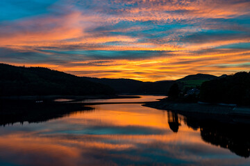 Sunset over Ladybower Reservoir
