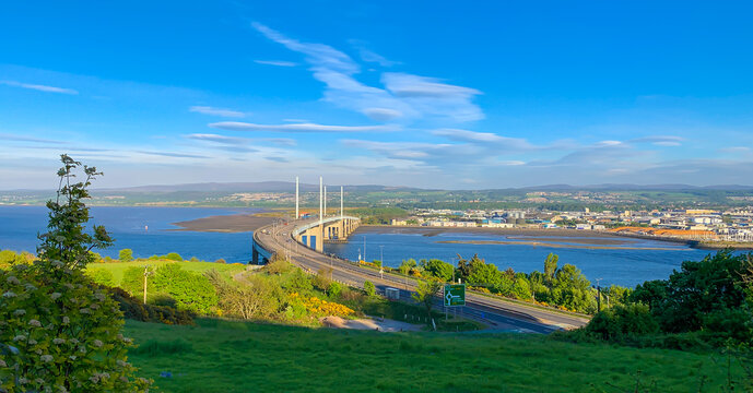 Kessock bridge over Moray Firth, Inverness, Highlands, Scotland, UK