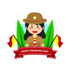 Stock Vector of Pramuka Day 